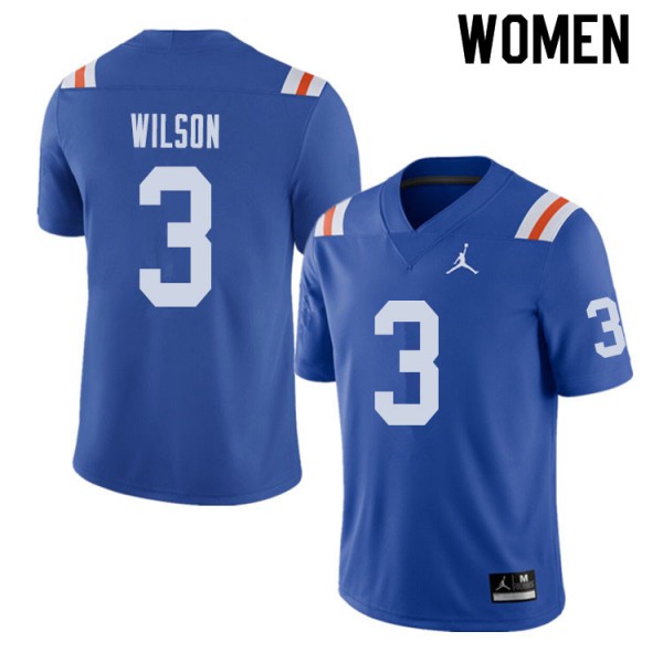 Jordan Brand Women #3 Marco Wilson Florida Gators Throwback Alternate College Football Jerseys